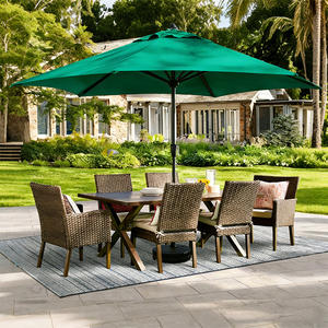 Parasol de plage extérieur moderne en fer, imperméable, promotionnel, personnalisé, grand format, pour jardin et café - Product Image 5