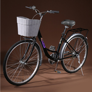 Vélo de banlieue adulte pour hommes femmes cadre en acier capacité de charge de 150kg vitesse unique pour l'école primaire/<span class=keywords><strong>secondaire</strong></span> - Product Image 1