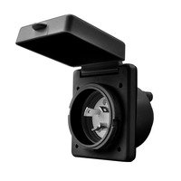 Conector de Bloqueo de Alta Resistencia 30A para Embarcaciones, Remolques, Caravanas, Furgonetas, RV, Entrada de Corriente de Orilla con Bloqueo Giratorio 125V