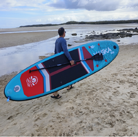 Planche à pagaie gonflable Aqua Plus en PVC épais de 15 cm pour lacs et rivières, tous niveaux, portable, tout inclus (pagaie et pompe)