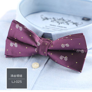 Pajarita clásica ajustable para bebés y niños pequeños, corbata de moda para niños y niñas con patrón de mariposa, poliéster hecho para ropa de fiesta Formal - Product Image 3