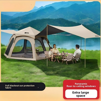 Tente de camping Explorer, pliable, portable, automatique, épaissie, imperméable, résistante à la pluie, équipement de camping complet, auvent