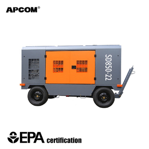 Heavy Duty Diesel Air Compressor 550-850cfm 12bar 15bar 17bar 18bar 22bar for <b>Sandblasting</b> & Drilling Jobs - Product Image 1