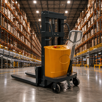 Approvisionnement direct usine : Chariot élévateur semi-électrique 1,5T, mât simple, semi-automatique, hauteur de levage 2m/3m, pour entrepôt