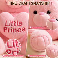 Ours en peluche Little Prince Princess de 30 cm et 40 cm, rose bébé, bleu ciel, peluche douce, poupée en peluche, cadeau d'anniversaire, cadeau de la Saint-Valentin