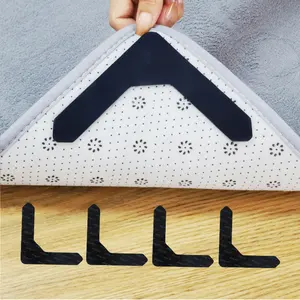 4pcs Non-Trace Removable Rug Tape For Floor Mat