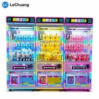 Machine à griffes d'arcade en acier inoxydable et acrylique, design Ciel Coloré, avec interface japonaise/anglaise, pour peluches, 110/220V, usage intérieur