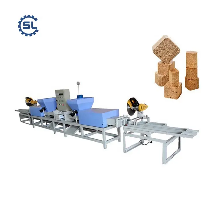 Prezzo competitivo macchina da taglio automatica per la produzione di blocchi di Pallet di segatura di legno