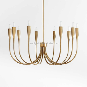 Lustre suspendu en métal avec plusieurs ampoules pour la décoration de la maison, restaurant, usine, lampe suspendue décorative - Product Image 1