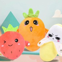 Creatief Bijzonder Muziekritme Ouder-kind Interactief Pluche Poppen Speelgoed Banaan Fruit Inductiespeelgoed Cultiveer Muziekperceptievaardigheid