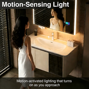<span class=keywords><strong>Espejo</strong></span> Inteligente para Baño <span class=keywords><strong>con</strong></span> Desempañador Inteligente, Iluminación Ajustable, Música Bluetooth, 2 Puertas, Pantalla Táctil, <span class=keywords><strong>Espejo</strong></span> Mágico - Product Image 4