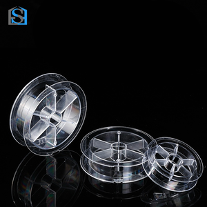 بكرة خط صيد بلاستيكي ممتاز متعددة الأحجام 50-M فتحة وضع العلامات بكرة فارغة لأدوات صيد السمك والشريط الحرفي - Product Image 1