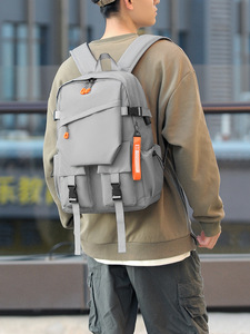 PLAYMAX PM184 Custom Logo Unisex Coated Oxford Fabric <b>Laptop</b> <b>Backpack</b> Day Use Fashion Casual Water Resistant Zipper Closure USB - Product Image 2
