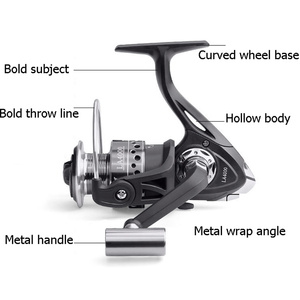 Carrete de Pesca <span class=keywords><strong>LA</strong></span> 2000-7000, Carrete de Metal para Agua Salada, Carrete de Pesca Giratorio para Carpas - Product Image 4