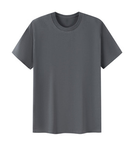 Camiseta de algodón para hombre, 100% algodón, cuello redondo, corte regular, lisa, básica, para imprimir. - Product Image 4