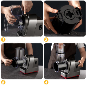 250W 5 in 1 Electric <b>Vegetable</b> <b>Slicer</b> Shredder Automatic Salad Shooter <b>Machine</b> Cheese Grater Carrot Cabbage Cutter JT253 - Product Image 6