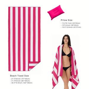 Toalla de Microfibra Premium y Extra Grande de Secado Rápido, Antiarena, con Almohada para Piscina, Playa y Viajes - Product Image 5