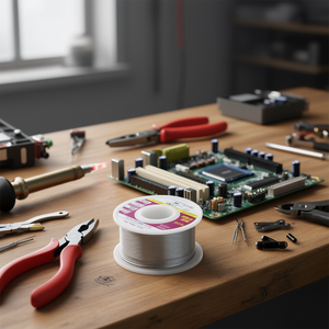 Alambre de soldadura de estaño 60/40 de 0.8mm, bobina de 100g para reparación de electrónica - Product Image 3