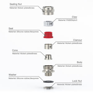 EX1 Plugue Industrial Blindado Simples IP68 Latão Baixa Tensão - Product Image 2