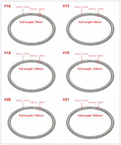 Ressorts hélicoïdaux industriels en fil d'acier inoxydable élastique, formés sur mesure, en forme de joint torique, ressorts de retenue pour joints d'huile - Product Image 5