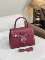 Sac à rabat tendance en PU avec fermeture à boucle, couleur unie, deux sangles, portable, bandoulière, pour femme, modèle 1101 #