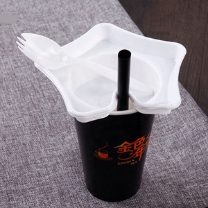 Gobelets à steak, bols créatifs pour poulet frit, plateaux à collation jetables en plastique, porte-gobelets en plastique à emporter - Product Image 4