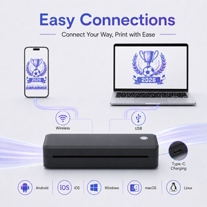 Impresora Portátil de Plantillas de Tatuajes Térmica A4, Impresora Inalámbrica USB sin Tinta para Transferencia de Tatuajes para Artistas y Estudios de Tatuajes - Product Image 5