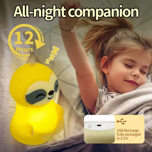 Chevet Silicone Mini Cadeau Veilleuses Animal Lampes Pour Enfants USB Pat Enfants Mignon Table Bébé Chambre LED Sommeil Silicone LED Lampe - Product Image 4