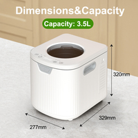 Cocina de alimentos frescos para mascotas inteligente para uso doméstico en interiores, bajo ruido, 3,5 l, fabricante de alimentos frescos para perros y gatos con 30 menos de limpieza automática