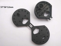 Crochets en plastique noir ovales en forme de cerisier, crochets en D, clips résistants aux UV, 47x35mm pour les couvertures de vergers