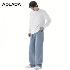 الأكثر مبيعًا بنمط جذاب تصميم خط مشرق مطاطي جينز جينز جينز جينز دينيم خارجي غير رسمي مخلوط جينز رجالي من الدنيم - Product Image 3