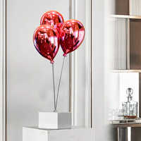 Décorations de ballons en résine multicolores personnalisées, électro-plaquées, créatives, pour mariage, fête, sculpture de ballons
