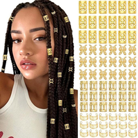 Nouveaux dreadlocks de fleurs de prunier Dreadlocks évidés à la mode accessoires décoratifs en alliage