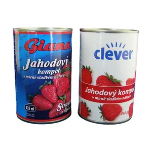 China Canned Food Type Fresh Canned Strawberries Fruit In Syrup In Tin Can