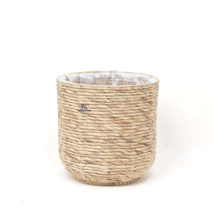 Panier de rangement de panier à linge en rotin écologique tissé à la main de haute qualité avec poignée décor à la maison - Product Image 3