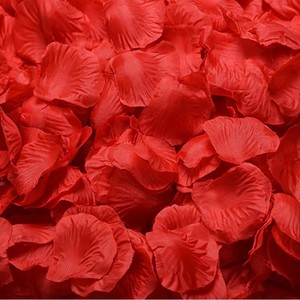 Vente en gros de 1000 pétales de <span class=keywords><strong>rose</strong></span> en tissu non tissé pétales de <span class=keywords><strong>rose</strong></span> de fleurs artificielles pour décoration de mariage et de la Saint-Valentin - Product Image 1