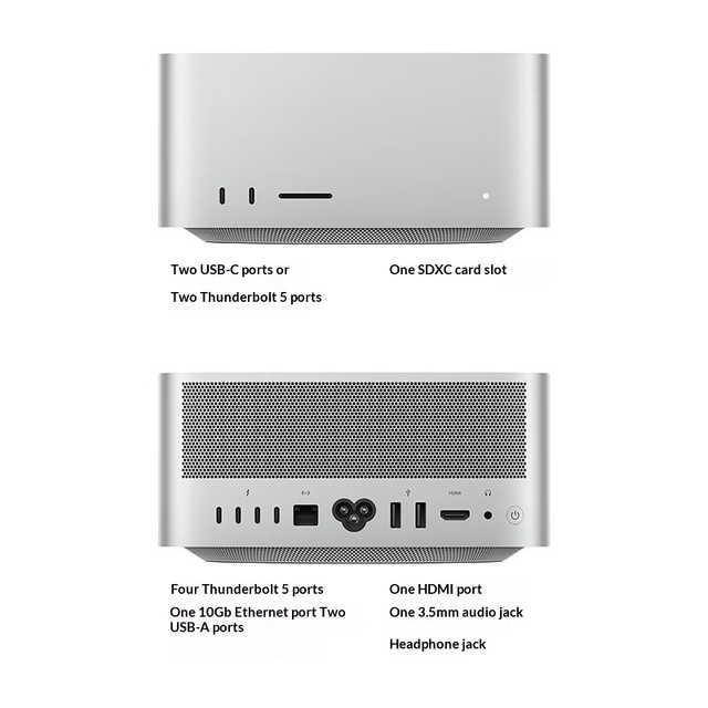 For AI Computer Mac Studio M4 Max 64GB 2TB Mini Graphics Workstation Desktop in Stock MacOS