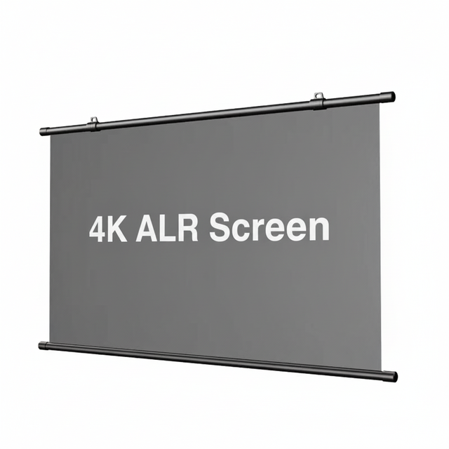 HEYU 60 Inch 72 Inch 84 Inch 100 Inch 120 Inch Ceiling Hanging Mount Anti-light Fabric Projection 4k Projector Ust Alr Screen