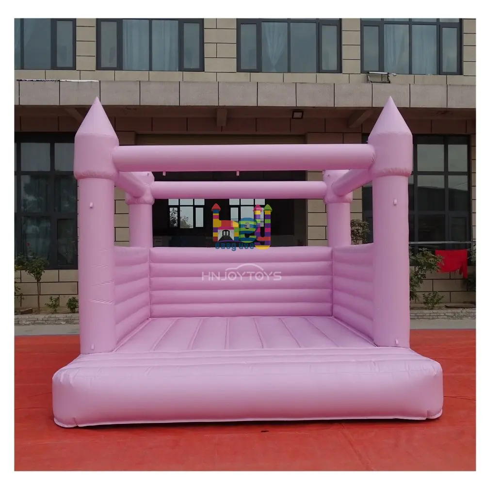 commercial bounce slide jumpers inflatable bouncer castle and indoor amusement equipment pink bouncy castle