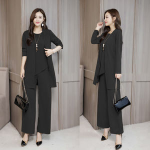 Conjunto de Moda para Mujer, Otoño/Invierno 2025, Nuevo Estilo Occidental de Alta Gama, Corte Regular, Juvenil, Talla Grande, Tres Piezas, Color Sólido, <span class=keywords><strong>XS</strong></span> - Product Image 5
