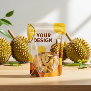 Custom Logo Printed Recyclable Stand-Up Zipper Pouch-Re-sealable Moisture-Proof PET Material Food Grade Milk Snack Packaging - Product Image 2