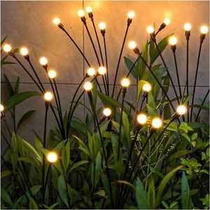Lumières solaires transfrontalières 10 LED RVB blanches chaudes Décoration extérieure de jardin Lampe oscillante étanche solaire - Product Image 4