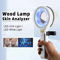 Dermatoscope portable à lumière LED UVA pour le corps, lampe à bois ABS, analyseur cutané pour Vitiligo, Psoriasis, Eczéma, type savon