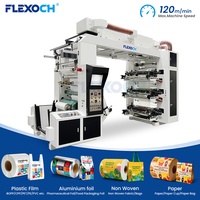 Machine d'impression flexographique à 6 couleurs pour papier kraft et gobelets en papier