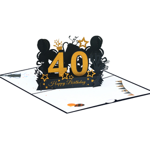 Cartes de remerciement personnalisées pour les âges d'anniversaire Carte de voeux pop-up 3D pour le 18e anniversaire avec enveloppe - Product Image 6
