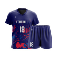 Maillots de football de Barcelone en polyester respirant à haute performance, personnalisables (OEM) pour l'entraînement en club de fitness