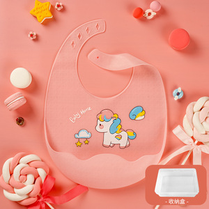 Waterproof Baby Bibs Baby <strong>Stuff</strong> <strong>Cute</strong> Cartoon Animal Printed Kids Bib Girl Boy Adjustable Soft Silicone Bib Baby Feeding <strong>Stuff</strong> - Product Image 4
