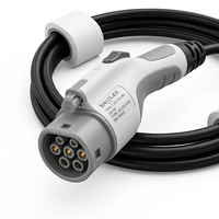 Estación de Carga para Vehículos Eléctricos de 32A CA, Cargador EV de 7KW OEM BYD, Cargador EV de 7KW GBT Tipo 2, Cable de 5M, EVSE Wallbox para el Hogar