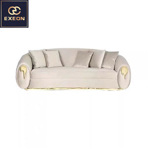 Ensemble de canapés italiens de luxe pour la maison, canapé moderne en <span class=keywords><strong>cuir</strong></span> pour salle d'attente, chaise de salon, restaurant, hôtel, salle d'attente - Product Image 6