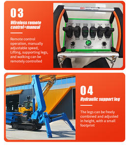 Grúa Araña Telescópica Eléctrica de <span class=keywords><strong>Alquiler</strong></span> YUGONG de 1.2~12 Toneladas, 6m 8m, de Servicio Pesado, Mini Industrial, con Orugas - Product Image 4